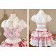 Mademoiselle Pearl Bow Rabbit Tops Blouses Aprons Skirts JSKs and Ops(Reservation/Full Payment Without Shipping)